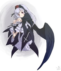 Rating: Safe Score: 0 Tags: 1girl auto_tagged bad_id bad_pixiv_id bare_shoulders doll_joints dress flower frills gothic_lolita hairband hanabi_(artist) image joints lolita_fashion long_hair photoshop_(medium) red_eyes rose rozen_maiden silver_hair solo suigintou wings User: admin