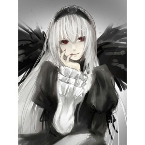 Rating: Safe Score: 0 Tags: 1girl black_dress black_wings dress feathered_wings feathers frilled_sleeves frills hairband image juliet_sleeves long_hair long_sleeves looking_at_viewer puffy_sleeves red_eyes solo suigintou tongue tongue_out upper_body wings User: admin