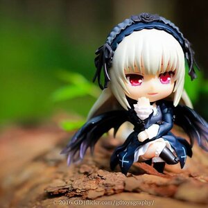 Rating: Safe Score: 0 Tags: 1girl blurry boots chibi depth_of_field doll dress figure flower frills hairband lolita_hairband long_hair long_sleeves looking_at_viewer photo red_eyes rose silver_hair sitting solo suigintou wings User: admin