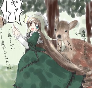 Rating: Safe Score: 0 Tags: 1girl brown_hair dress frills green_dress green_eyes head_scarf heterochromia image long_hair long_sleeves open_mouth outdoors red_eyes solo suiseiseki surprised very_long_hair watering_can User: admin