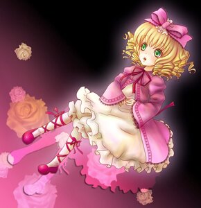 Rating: Safe Score: 0 Tags: 1girl blonde_hair bow commentary_request cross-laced_footwear dress drill_hair flower frills green_eyes hina_ichigo hinaichigo image long_sleeves looking_at_viewer open_mouth photoshop_(medium) pink_bow pink_dress pink_flower pink_footwear pink_rose ribbon rose rozen_maiden shoes short_hair solo yellow_flower yellow_rose yusoson User: admin