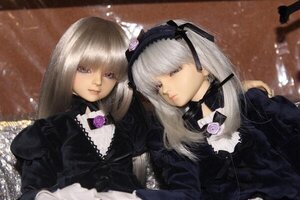 Rating: Safe Score: 0 Tags: 2girls black_dress doll dress expressionless flower frills lips long_hair long_sleeves looking_at_viewer multiple_girls rose siblings silver_hair sisters solo suigintou upper_body User: admin