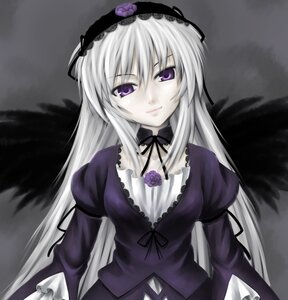 Rating: Safe Score: 0 Tags: 1girl auto_tagged black_wings dress feathered_wings flower frills hairband image juliet_sleeves long_hair long_sleeves looking_at_viewer puffy_sleeves ribbon rose silver_hair solo suigintou wings User: admin