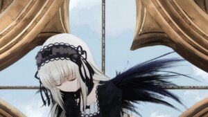 Rating: Safe Score: 0 Tags: 1girl bangs black_dress black_ribbon black_wings closed_eyes closed_mouth detached_collar dress frills gothic_lolita hairband image lolita_fashion lolita_hairband long_hair long_sleeves ribbon rose silver_hair sky solo suigintou wings User: admin