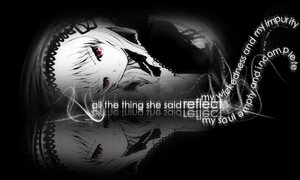 Rating: Safe Score: 0 Tags: 1girl bangs closed_mouth dress frills hairband image long_hair long_sleeves looking_at_viewer monochrome red_eyes simple_background solo suigintou User: admin