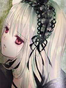 Rating: Safe Score: 0 Tags: 1girl bangs black_ribbon face flower hair_ribbon image long_hair looking_at_viewer parted_lips portrait red_eyes ribbon rose solo suigintou traditional_media white_hair User: admin