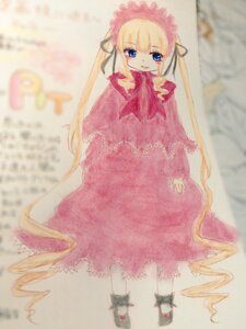 Rating: Safe Score: 0 Tags: 1girl blonde_hair blue_eyes blurry bow bowtie depth_of_field dress drill_hair frills full_body image long_hair long_sleeves looking_at_viewer photo red_dress shinku shoes solo standing twin_drills twintails very_long_hair white_legwear User: admin