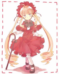 Rating: Safe Score: 0 Tags: 1girl blonde_hair bloomers blush bonnet bow capelet dress drill_hair flower full_body image long_hair long_sleeves mary_janes red_dress shinku shoes sidelocks solo standing striped twintails underwear User: admin