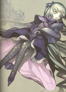 Rating: Safe Score: 0 Tags: 1girl absurdres barasuishou blonde_hair boots cross-laced_footwear dress eyepatch flower frills hair_ribbon highres image long_hair long_sleeves looking_at_viewer pantyhose purple_dress ribbon rozen_maiden scan solo thighhighs two_side_up very_long_hair wada_arco white_hair yellow_eyes User: admin