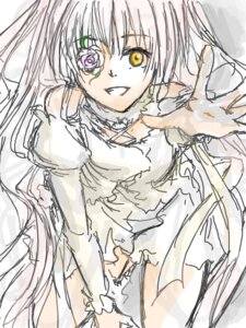 Rating: Safe Score: 0 Tags: 1girl bare_shoulders doll_joints dress flower image kirakishou long_hair looking_at_viewer pink_hair rose sketch smile solo very_long_hair white_dress white_hair yellow_eyes User: admin