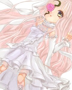 Rating: Safe Score: 0 Tags: 1girl choker dress flower frills image kirakishou long_hair pink_hair pink_rose rose solo traditional_media very_long_hair yellow_eyes User: admin