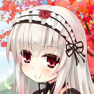 Rating: Safe Score: 0 Tags: 1girl anger_vein autumn autumn_leaves bangs bare_shoulders blush closed_mouth day eyebrows_visible_through_hair falling_leaves flower hairband image leaf lolita_hairband long_hair looking_at_viewer maple_leaf portrait red_eyes red_flower ribbon rose silver_hair smile solo spider_lily suigintou tree User: admin