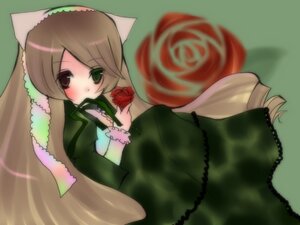 Rating: Safe Score: 0 Tags: 1girl brown_hair dress drill_hair flower green_dress green_eyes heterochromia image long_hair long_sleeves pink_flower pink_rose red_eyes red_flower red_rose rose shinku simple_background solo suiseiseki twin_drills very_long_hair User: admin