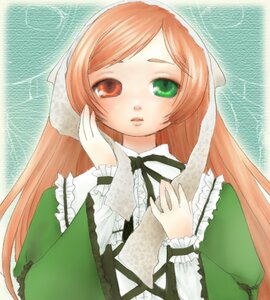 Rating: Safe Score: 0 Tags: 1girl :o dress frills green_dress green_eyes hat head_scarf heterochromia image long_hair long_sleeves looking_at_viewer red_eyes solo suiseiseki upper_body very_long_hair User: admin