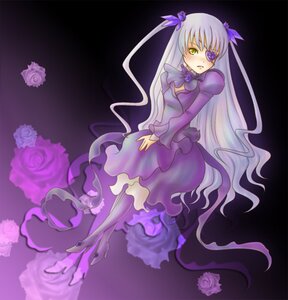 Rating: Safe Score: 0 Tags: 1girl barasuishou blue_rose dress eyepatch flower full_body image long_hair long_sleeves pink_flower pink_rose purple_dress purple_flower purple_rose rose solo thorns very_long_hair white_rose yellow_eyes User: admin