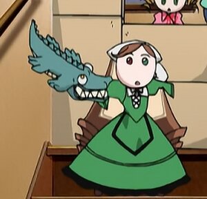 Rating: Safe Score: 0 Tags: 1girl :o auto_tagged brown_hair claws dress green_dress green_eyes heterochromia image indoors open_mouth photo red_eyes solo suiseiseki User: admin