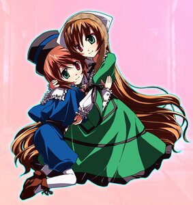 Rating: Safe Score: 0 Tags: 2girls blue_dress brown_hair dress full_body green_dress green_eyes hat head_scarf heterochromia hug image long_hair long_sleeves looking_at_viewer multiple_girls pair pantyhose red_eyes short_hair siblings sisters smile souseiseki suiseiseki twins very_long_hair white_legwear User: admin