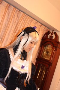 Rating: Safe Score: 0 Tags: 1girl bangs black_dress closed_eyes dress flower lips long_hair long_sleeves photo silver_hair solo suigintou User: admin