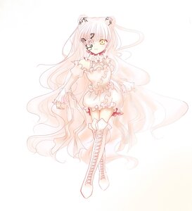 Rating: Safe Score: 0 Tags: 1girl boots cross-laced_footwear detached_sleeves dress eve_(elsword) hair_ornament image kirakishou knee_boots long_hair solo striped thigh_boots thighhighs vertical_stripes very_long_hair white_hair yellow_eyes User: admin