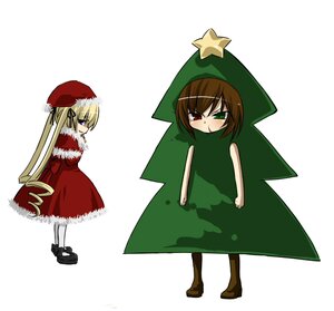 Rating: Safe Score: 0 Tags: 2girls blonde_hair blue_eyes brown_hair christmas green_eyes hat heterochromia image long_hair multiple_girls pair pantyhose red_eyes santa_costume santa_hat shinku souseiseki star_(symbol) striped suiseiseki very_long_hair User: admin