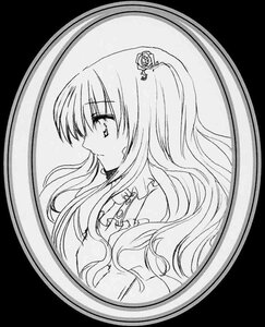 Rating: Safe Score: 0 Tags: 1girl closed_mouth flower frills greyscale hair_flower hair_ornament image kirakishou lineart long_hair monochrome profile simple_background smile solo upper_body User: admin