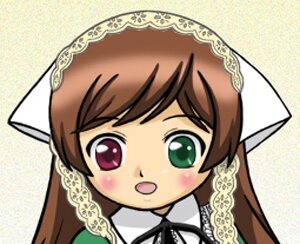 Rating: Safe Score: 0 Tags: 1girl :d blush brown_hair dress green_background green_eyes head_scarf image looking_at_viewer open_mouth ribbon simple_background smile solo suiseiseki upper_body veil User: admin