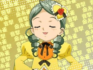 Rating: Safe Score: 0 Tags: 1girl blush bow closed_eyes dress drill_hair green_hair image juliet_sleeves kanaria long_sleeves polka_dot puffy_sleeves rose smile solo twin_drills upper_body yellow_dress yellow_theme User: admin