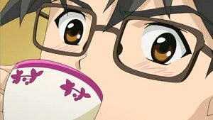 Rating: Safe Score: 0 Tags: 1girl black_hair blush brown_eyes close-up face glasses human open_mouth sakurada_jun screenshot simple_background smile solo User: admin