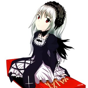 Rating: Safe Score: 0 Tags: 1girl bangs black_dress closed_mouth dress frills hairband image juliet_sleeves long_hair long_sleeves looking_at_viewer puffy_sleeves red_eyes silver_hair simple_background solo suigintou white_background User: admin