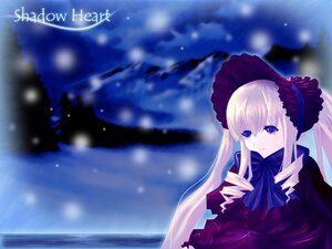 Rating: Safe Score: 0 Tags: 1girl blonde_hair blue_eyes blush bonnet bow bowtie dress drill_hair frills image long_hair long_sleeves looking_afar night shinku sidelocks snowing solo twin_drills twintails User: admin