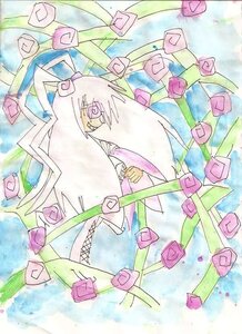 Rating: Safe Score: 0 Tags: 1girl colored_pencil_(medium) condom_wrapper flower image kirakishou long_hair pink_flower pink_rose rose solo traditional_media watercolor_(medium) User: admin