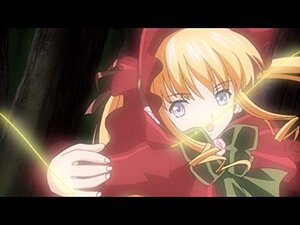 Rating: Safe Score: 0 Tags: 1girl blonde_hair blue_eyes bow bowtie image letterboxed long_sleeves parody rose shinku solo upper_body User: admin