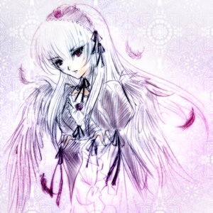 Rating: Safe Score: 0 Tags: 1girl black_ribbon black_wings detached_collar dress flower frills hairband image long_hair long_sleeves looking_at_viewer pink_eyes silver_hair solo suigintou very_long_hair wings User: admin