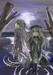 Rating: Safe Score: 0 Tags: 2girls barasuishou dress hairband image lolita_hairband long_hair long_sleeves looking_at_viewer multiple_girls pair petals red_eyes rose standing suigintou wings User: admin