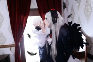 Rating: Safe Score: 0 Tags: 1girl auto_tagged bird bug butterfly crow curtains dress feathers flower indoors insect long_hair long_sleeves solo suigintou very_long_hair white_hair window wings User: admin