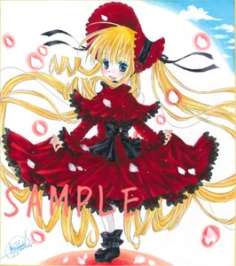 Rating: Safe Score: 0 Tags: 1girl blonde_hair blue_eyes blush bonnet bow dress drill_hair image long_hair long_sleeves looking_at_viewer looking_back marker_(medium) open_mouth pantyhose petals photo red_dress rose_petals sample shinku shoes signature smile solo standing traditional_media twintails very_long_hair watercolor_(medium) white_legwear User: admin