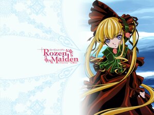 Rating: Safe Score: 0 Tags: 1girl blonde_hair blue_eyes bonnet bow bowtie dress flower green_bow green_neckwear image long_hair long_sleeves looking_at_viewer red_dress rose shinku sidelocks solo twintails User: admin