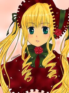 Rating: Safe Score: 0 Tags: 1girl blonde_hair blush bonnet bow drill_hair flower green_bow image long_hair looking_at_viewer parted_lips pink_flower pink_rose red_capelet red_flower red_rose ringlets rose shinku sidelocks signature solo twin_drills twintails upper_body User: admin