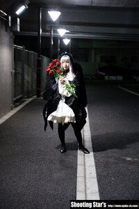 Rating: Safe Score: 0 Tags: 1girl bouquet closed_eyes dress flower high_heels rose solo standing suigintou User: admin