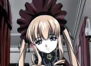 Rating: Safe Score: 0 Tags: 1girl bangs blonde_hair blue_eyes bow bowtie brooch curtains dress image indoors long_hair looking_at_viewer shinku sidelocks solo window User: admin