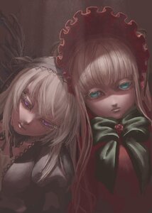 Rating: Safe Score: 0 Tags: 2girls bad_id bad_pixiv_id blonde_hair blue_eyes bonnet bow brooch doll feathers flower green_eyes hairband highres image jewelry lips long_hair looking_at_viewer multiple_girls pair pink_eyes purple_eyes rose rozen_maiden shigeyama_mohachi shinku suigintou white_hair User: admin