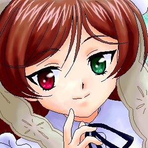 Rating: Safe Score: 0 Tags: 1girl bangs blush close-up closed_mouth face green_eyes hat image portrait red_eyes red_hair simple_background solo suiseiseki User: admin