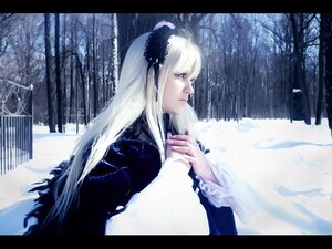 Rating: Safe Score: 0 Tags: 1girl dress feathers hair_ornament letterboxed long_hair long_sleeves profile solo suigintou tree white_hair winter User: admin