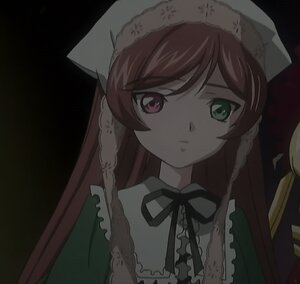 Rating: Safe Score: 0 Tags: 1girl braid closed_mouth expressionless frills green_eyes hat head_scarf heterochromia image long_hair looking_at_viewer neck_ribbon red_eyes ribbon solo suiseiseki User: admin