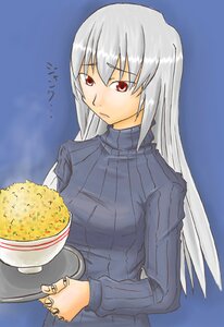 Rating: Safe Score: 0 Tags: 1girl beer image long_hair long_sleeves mug red_eyes ribbed_sweater silver_hair simple_background solo suigintou sweater turtleneck upper_body User: admin