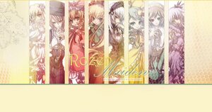 Rating: Safe Score: 0 Tags: 6+girls auto_tagged blonde_hair blue_eyes column_lineup dress hat hong_meiling image izayoi_sakuya long_hair maid maid_headdress multiple multiple_girls patchouli_knowledge remilia_scarlet short_hair silver_hair tagme weapon User: admin