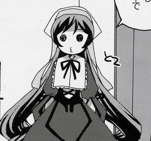 Rating: Safe Score: 0 Tags: 1girl blush dress greyscale halftone halftone_background image long_hair monochrome neck_ribbon polka_dot ribbon solo suiseiseki very_long_hair User: admin