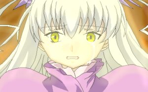 Rating: Safe Score: 0 Tags: 1girl bangs barasuishou eyebrows_visible_through_hair image long_hair long_sleeves looking_at_viewer solo two_side_up white_hair yellow_eyes User: admin