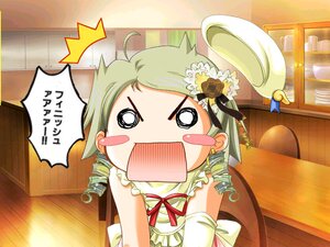 Rating: Safe Score: 0 Tags: 1girl @_@ ahoge drill_hair flower green_hair hair_ornament hat image kanaria o_o open_mouth solo surprised twin_drills wooden_floor User: admin