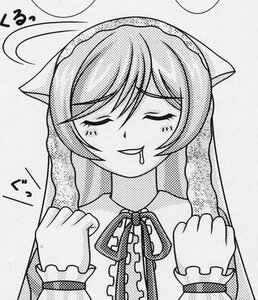 Rating: Safe Score: 0 Tags: 1girl blush closed_eyes greyscale image long_sleeves monochrome moon smile solo suiseiseki tears upper_body User: admin